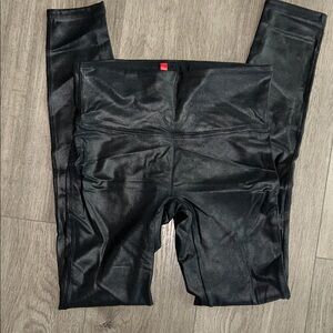 Hot for New Years! Leather SPANX Black Leggings